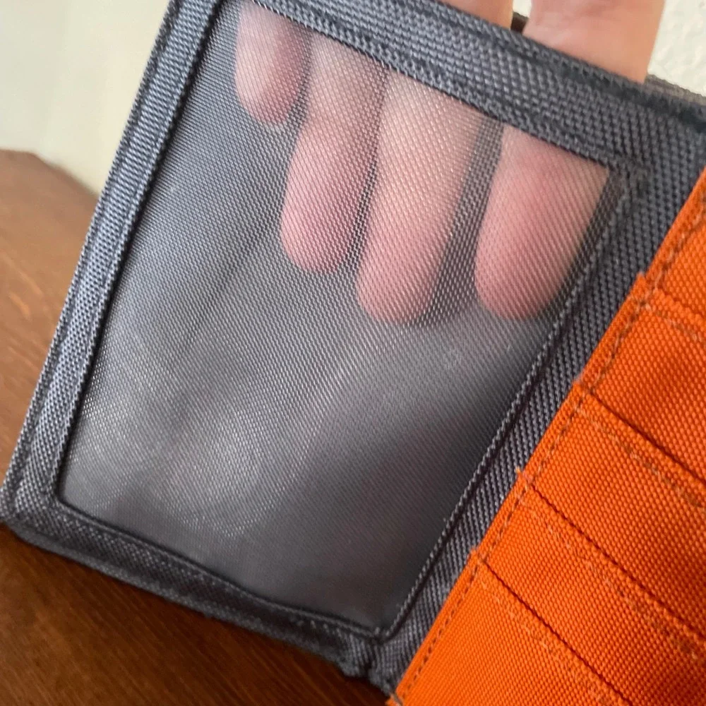 Samsonite Travel Passport Case Crossbody Bag Orange gray wallet cardholder‎